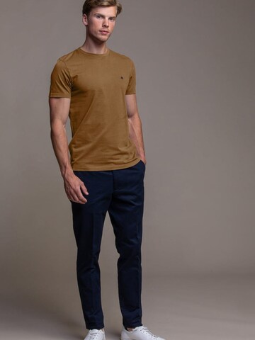 Laurent Vergne Shirt 'Thierry T-Shirt - Cognac' in Brown