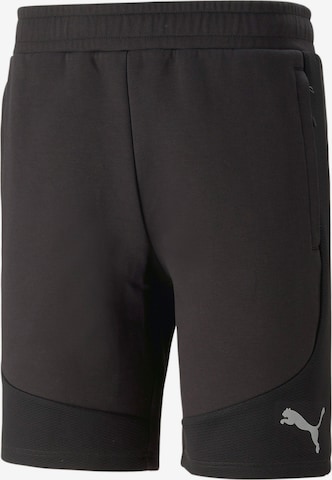 PUMA - regular Pantalón deportivo 'EVOSTRIPE' en negro: frente