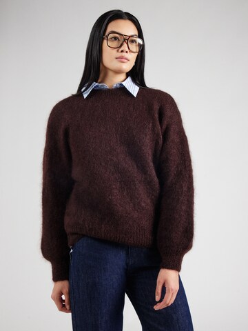 TWNS THE LABEL Sweater 'Lafayette' in Brown: front