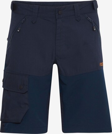 Regular Pantalon outdoor 'Hoffman' North Bend en bleu : devant