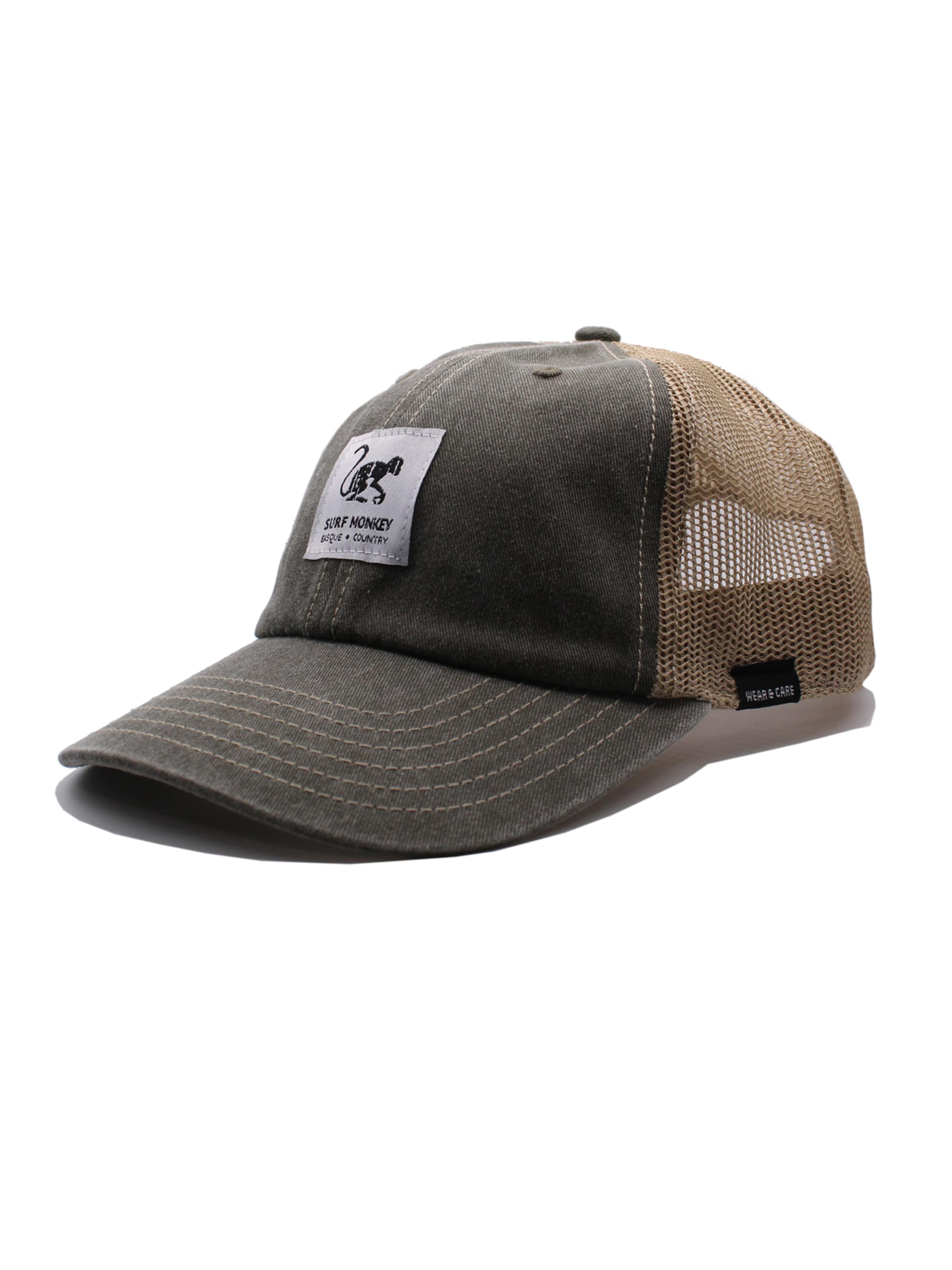 Surf Monkey - Gorra deportiva 'Trucker Kappe Lona Organico' en verde: frente