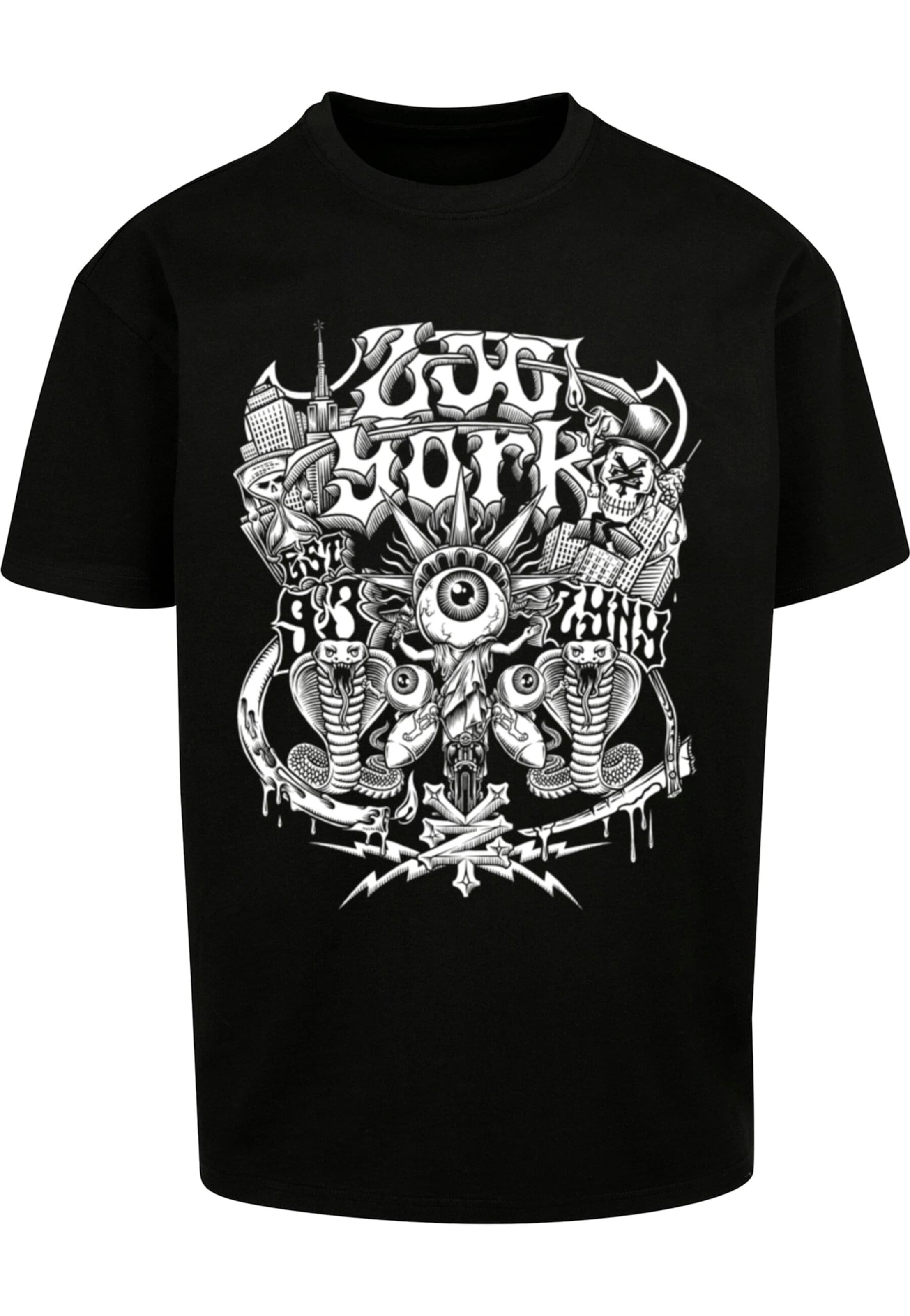 ZOO YORK Shirt 'The Vision' in Zwart: voorkant