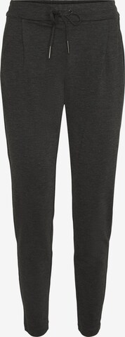 VERO MODA Loose fit Pleat-Front Pants 'EVA' in Grey: front