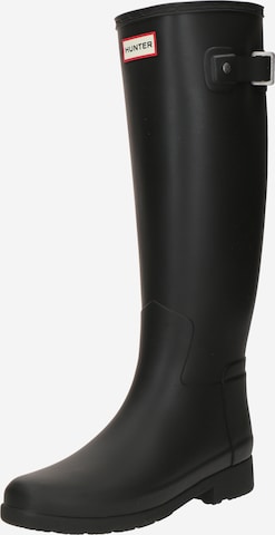HUNTER Резиновые сапоги в Черный: спереди