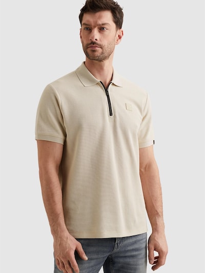 Maglietta 'Polo shirt with waffle texture and ribbed collar' in S PME Legend di colore beige, Visualizzazione prodotti