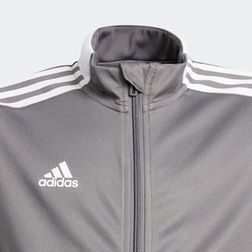 ADIDAS PERFORMANCE Skinny Athletic Jacket in Grey