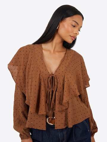 Haut BRAVE SOUL en marron