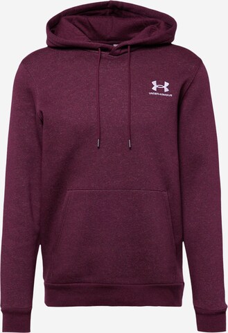 UNDER ARMOUR Sport sweatshirt 'Essential' i röd: framsida