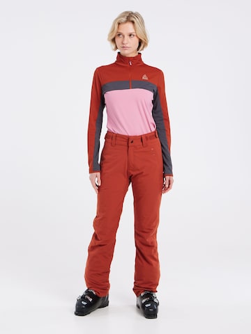 PROTEST Regular Workout Pants 'CARMACKS' in Red
