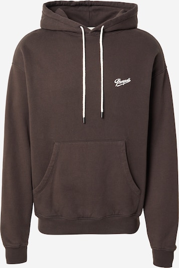 POMPEII Collegepaita 'SABONS' värissä suklaa / valkoinen, Tuotenäkymä