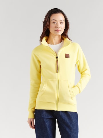 naketano Кофта на молнии в Желтый: спереди