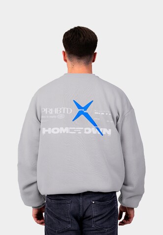 Felpa 'Hometown' di Prohibited in grigio: frontale