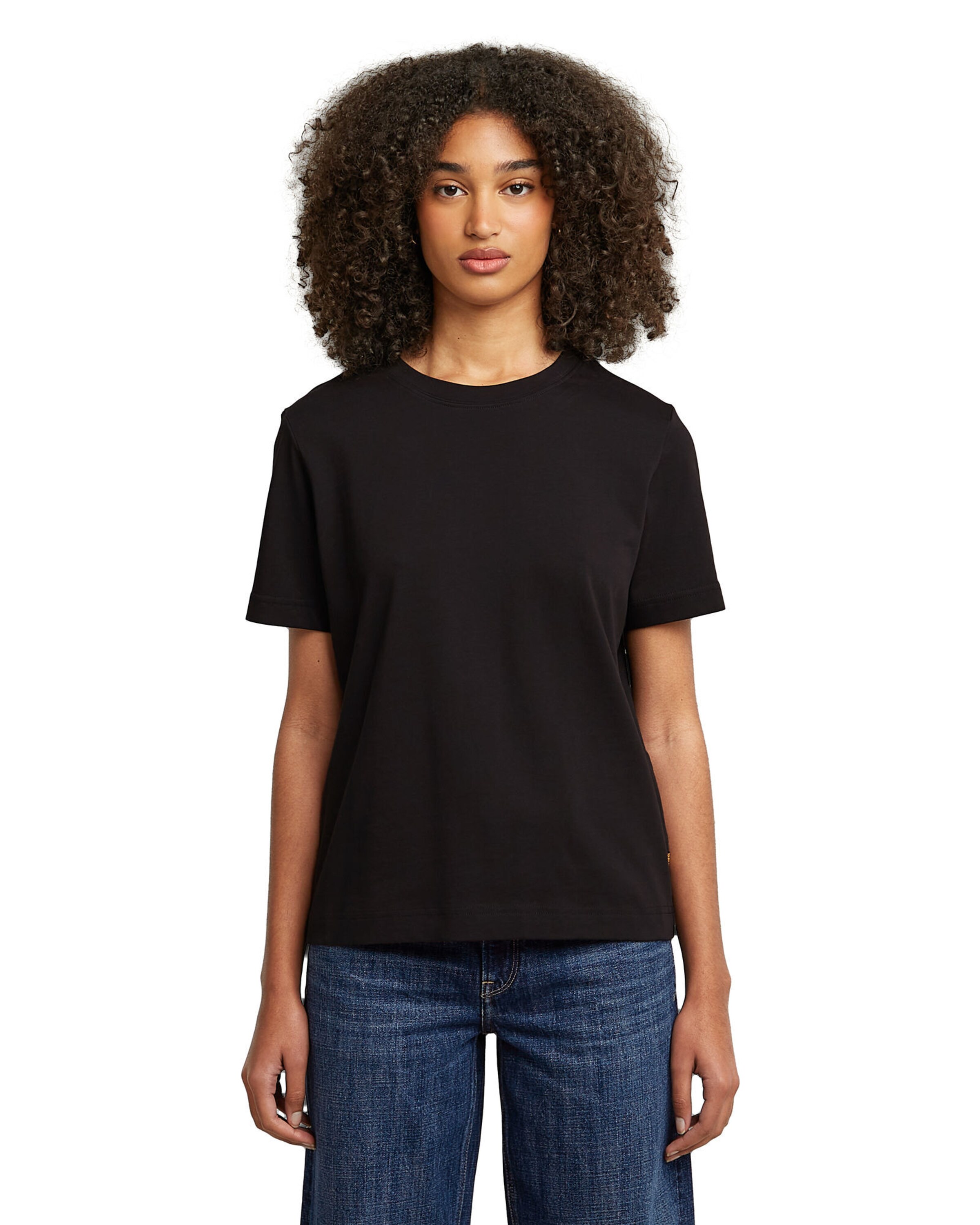 G-STAR Shirt 'Heavy Weight' in Zwart: voorkant