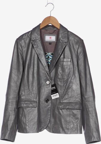 HERZENSANGELEGENHEIT Jacket & Coat in L in Grey: front