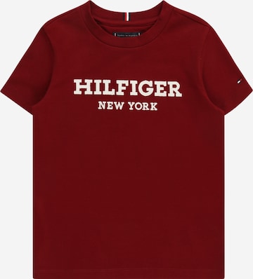 Tricou de la TOMMY HILFIGER pe roșu: față