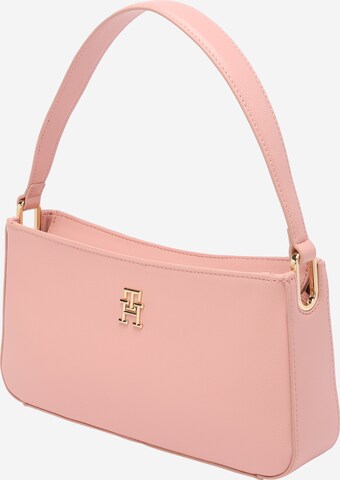 Borsa a spalla di TOMMY HILFIGER in rosa: frontale