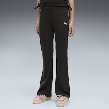 évasé Leggings 'Essentials' PUMA en noir : devant