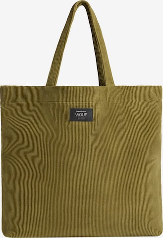 Wouf Shopper 'Corduroy ' in Green: front