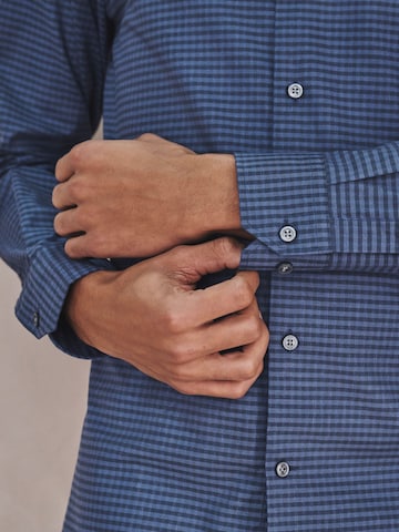 Next Slim fit Button Up Shirt in Blue
