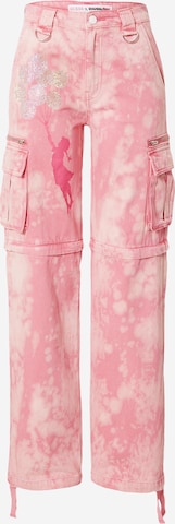 GUESS Cargo Jeans 'MALIA' in Pink: front