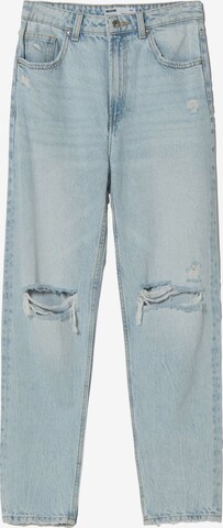 Bershka Regular Jeans in Blau: predná strana