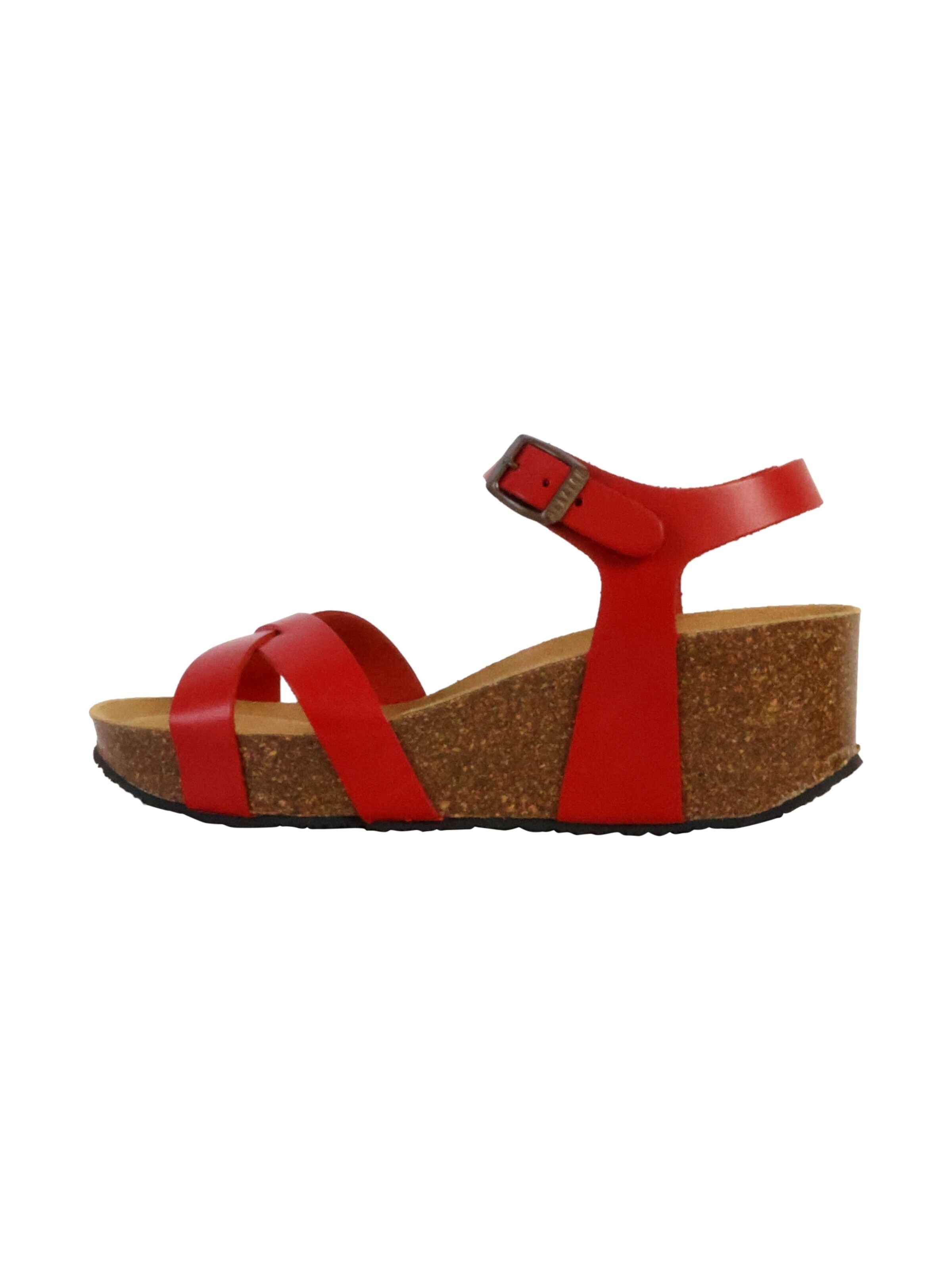 Plakton - Sandalias en rojo: frente