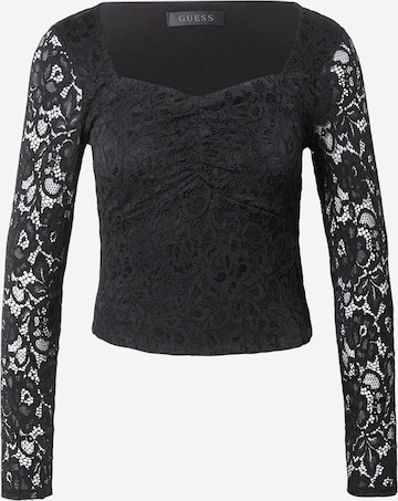 juoda GUESS Marškinėliai: priekis