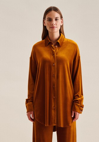 SEIDENSTICKER Blouse in Oranje: voorkant