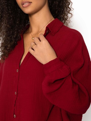 SASSYCLASSY Bluse 'kürzere Variante' in Rot