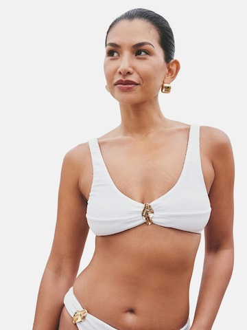 Triangle Hauts de bikini Next en blanc : devant