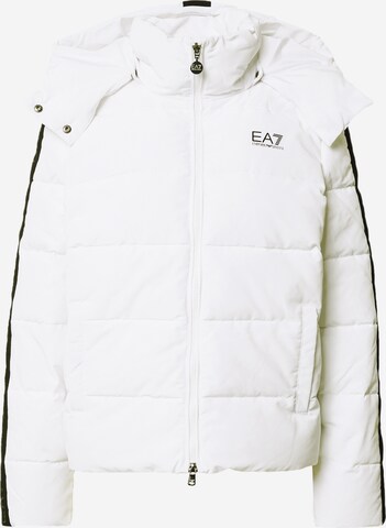 EA7 Emporio Armani Zimní bunda 'GIUBBOTTO' – bílá: přední strana