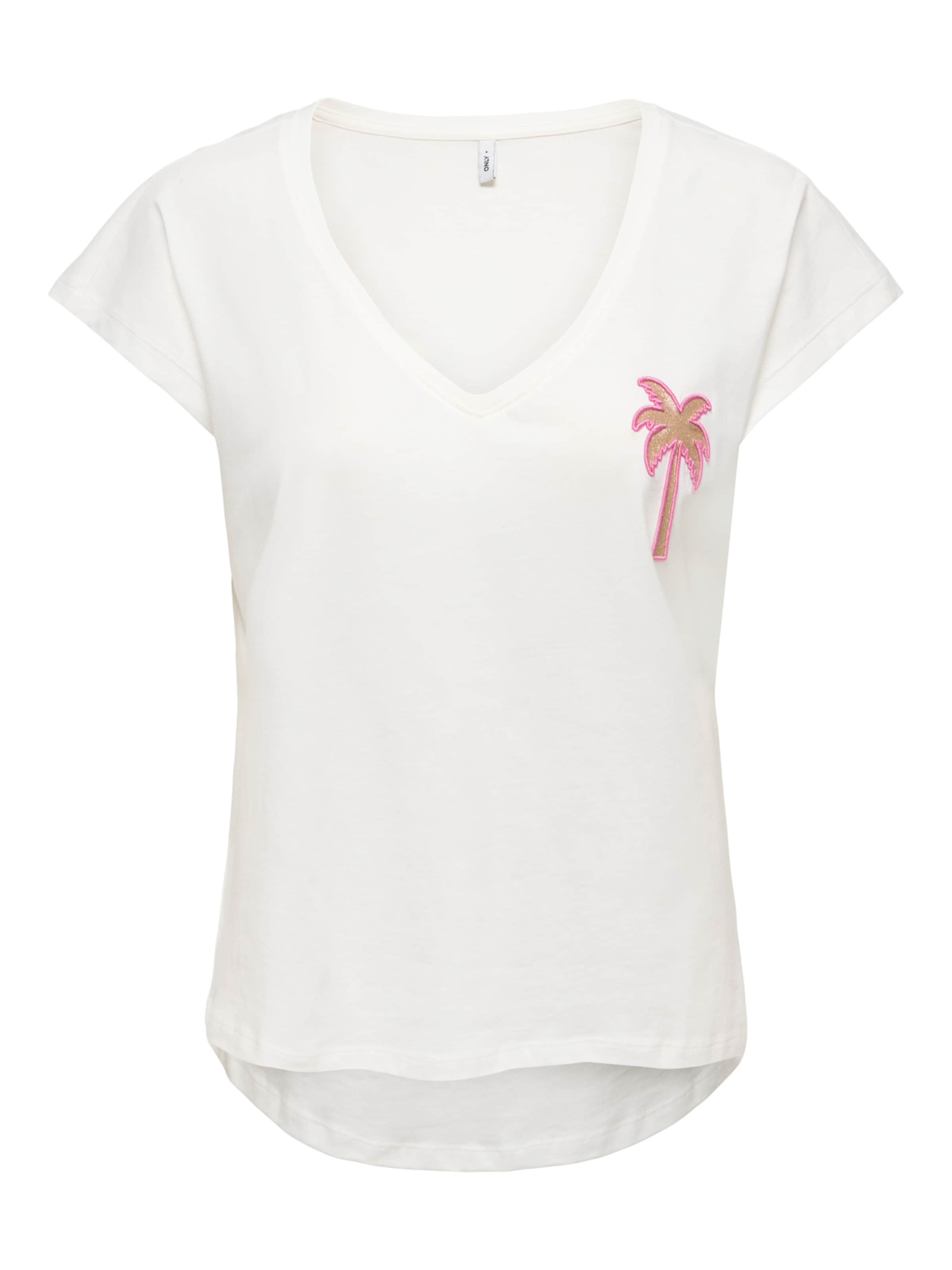 ONLY Majica 'ONLIMELDA' u zlatna / svijetloroza / bijela, Pregled proizvoda