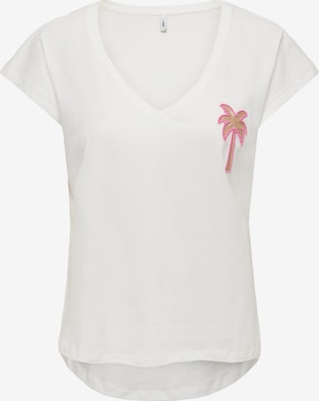 ONLY Shirt 'ONLIMELDA' in Wit: voorkant