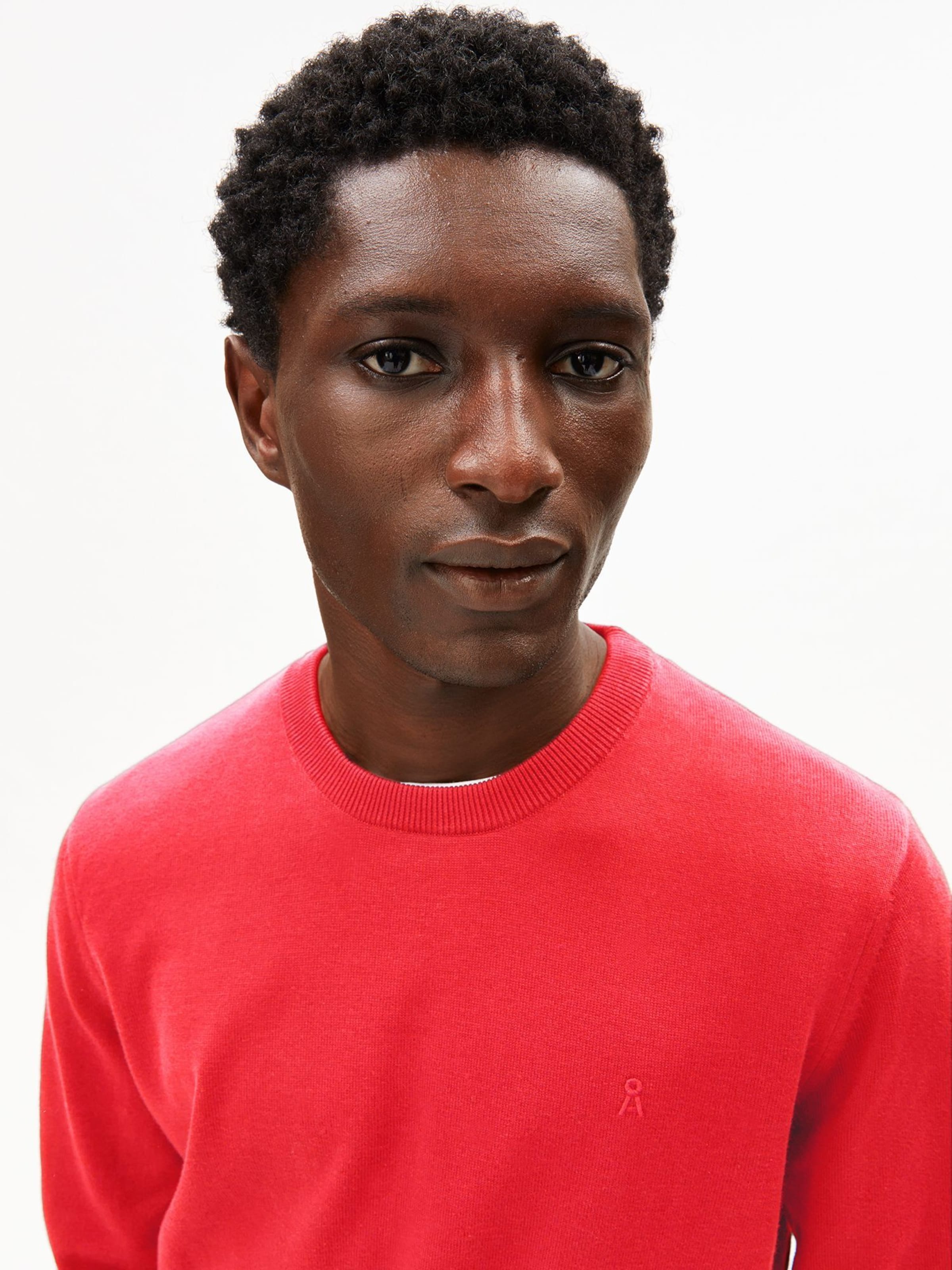 ARMEDANGELS Trui in Rood: voorkant