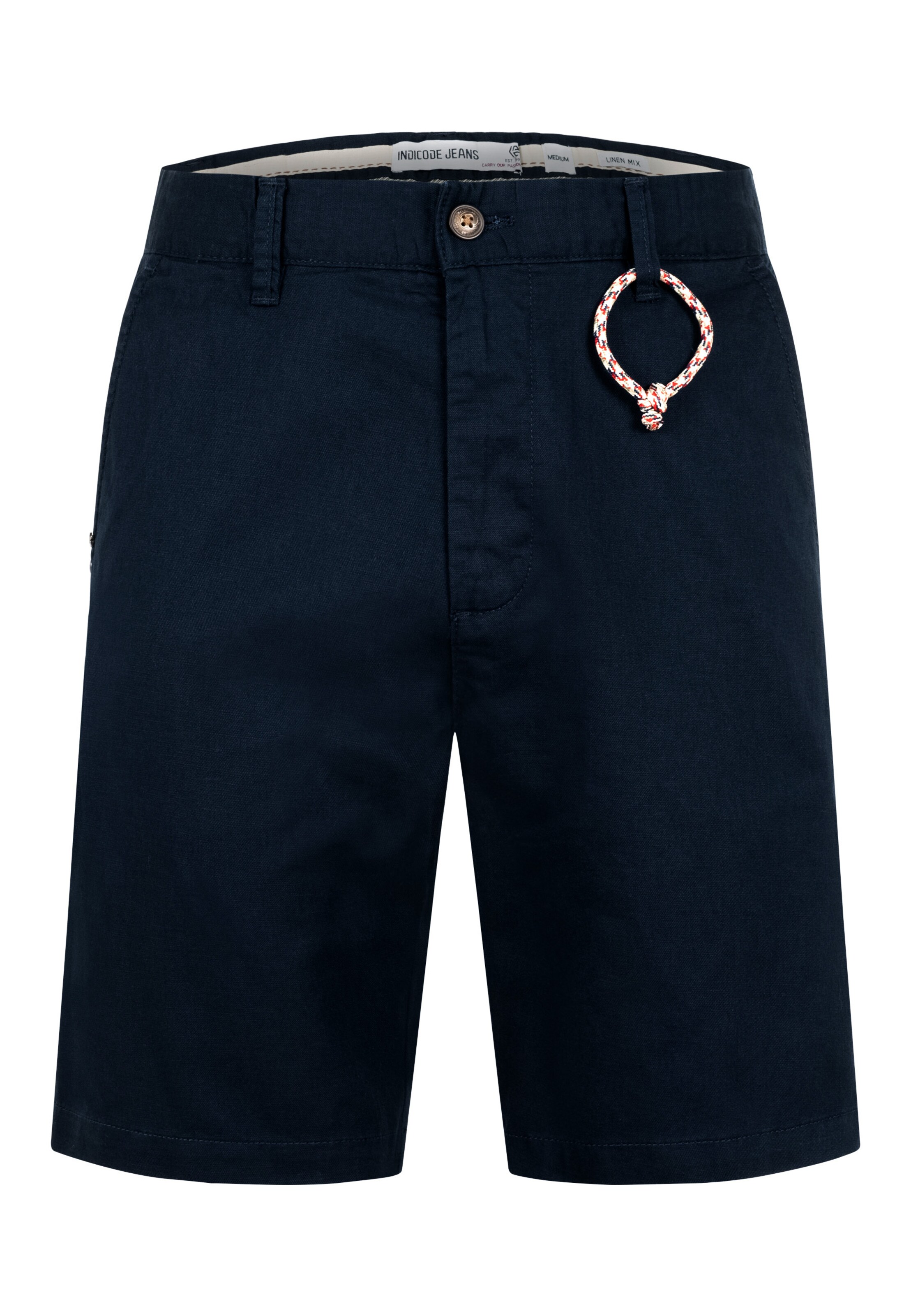 INDICODE JEANS Regular Chino 'Melio' in Blauw: voorkant