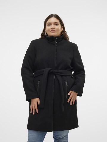 Vero Moda Curve Winter Coat 'VMCLassbessy' in Black: front