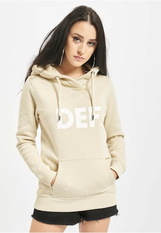 DEF Sweatshirt in Beige: front