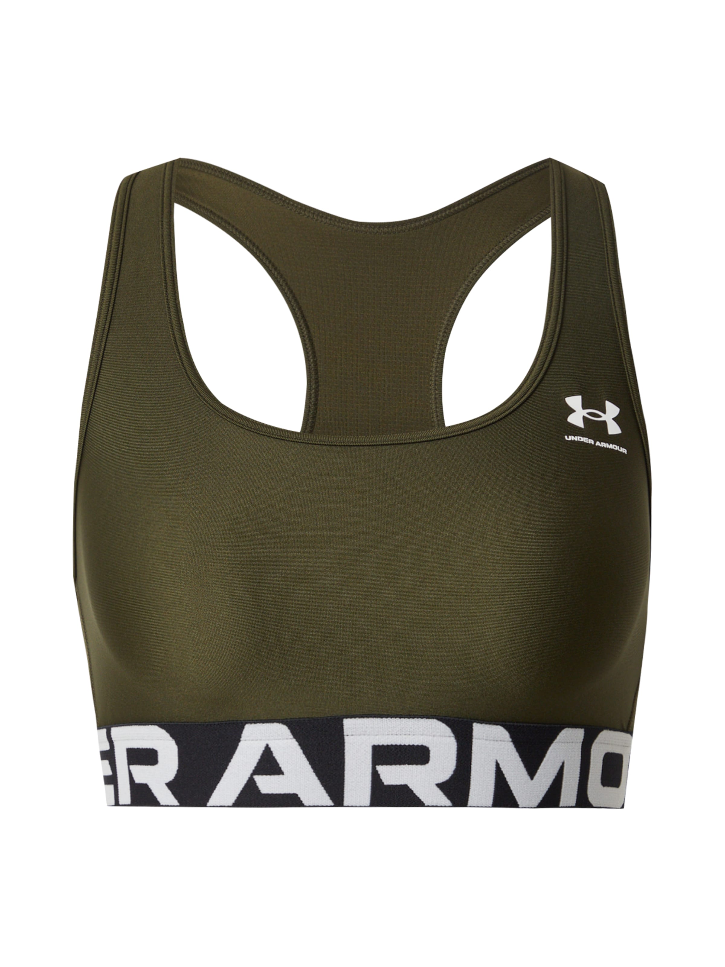 UNDER ARMOUR Korzet Športová podprsenka 'Authentics' - Zelená: predná strana