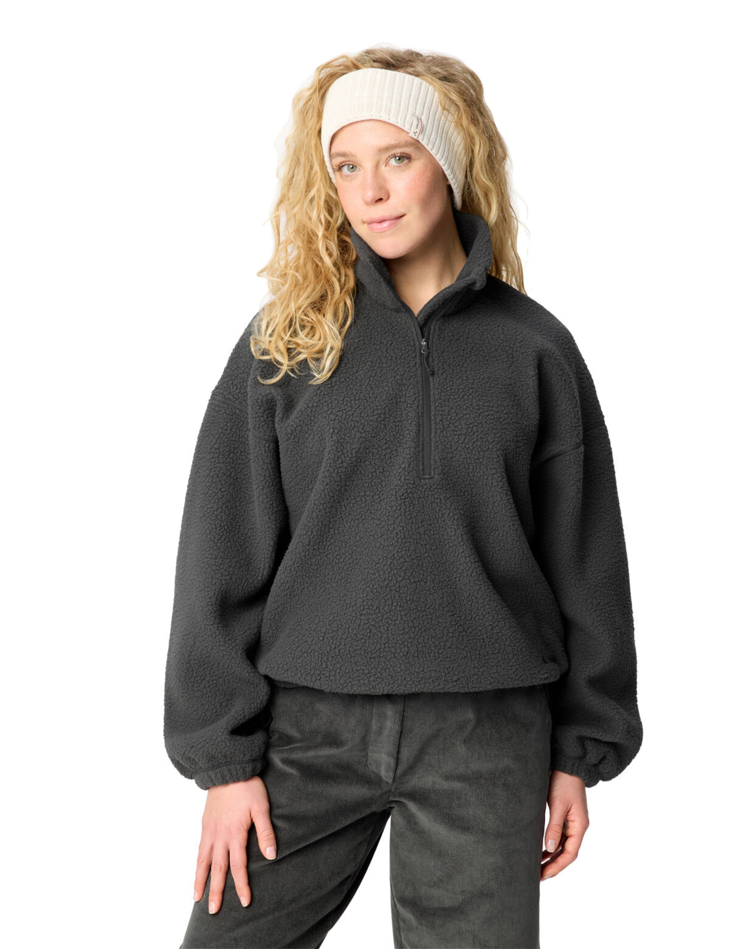VAUDE Sports sweater 'Najun' in Grey: front