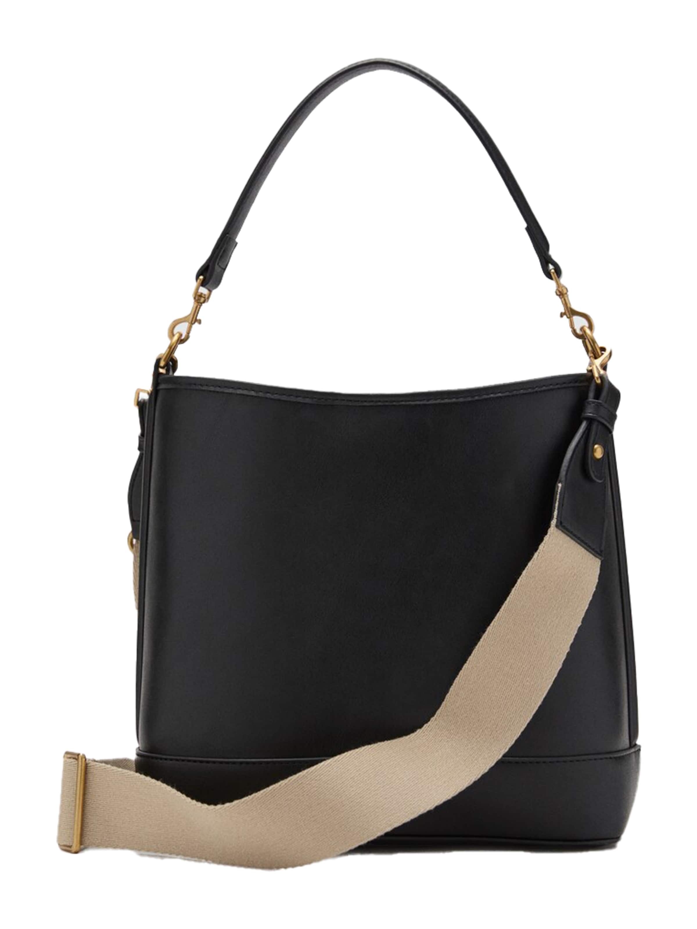 MANGO Válltáskák 'Isolda' - fekete: elől