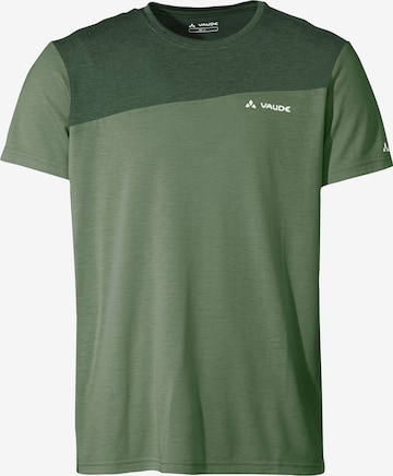 VAUDE Functioneel shirt 'Sveit' in Groen: voorkant