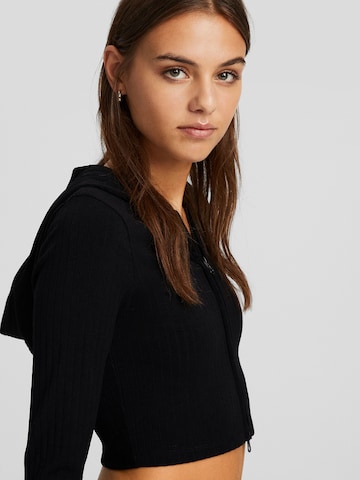 Bershka Knit cardigan in Black