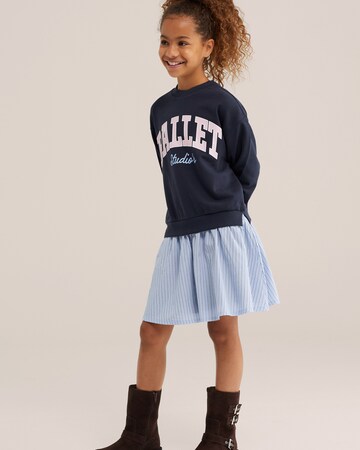 WE Fashion Jurk in Blauw