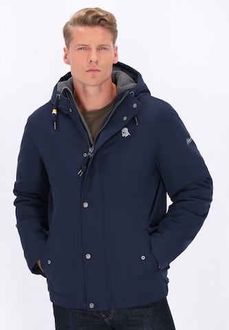 Veste fonctionnelle Schmuddelwedda en bleu : devant