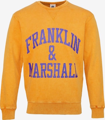 Sweat-shirt FRANKLIN & MARSHALL en orange : devant