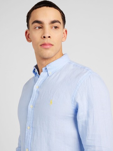 Coupe slim Chemise Polo Ralph Lauren en bleu