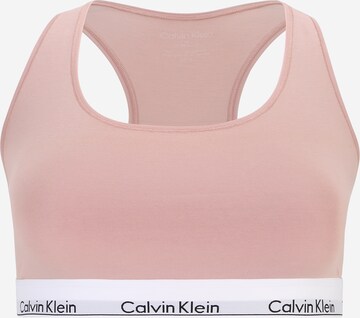 Calvin Klein Underwear Plus Бюстье Бюстгальтер в Ярко-розовый: спереди