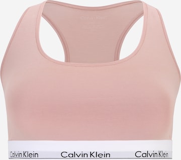 Bustino Reggiseno di Calvin Klein Underwear Plus in rosa: frontale