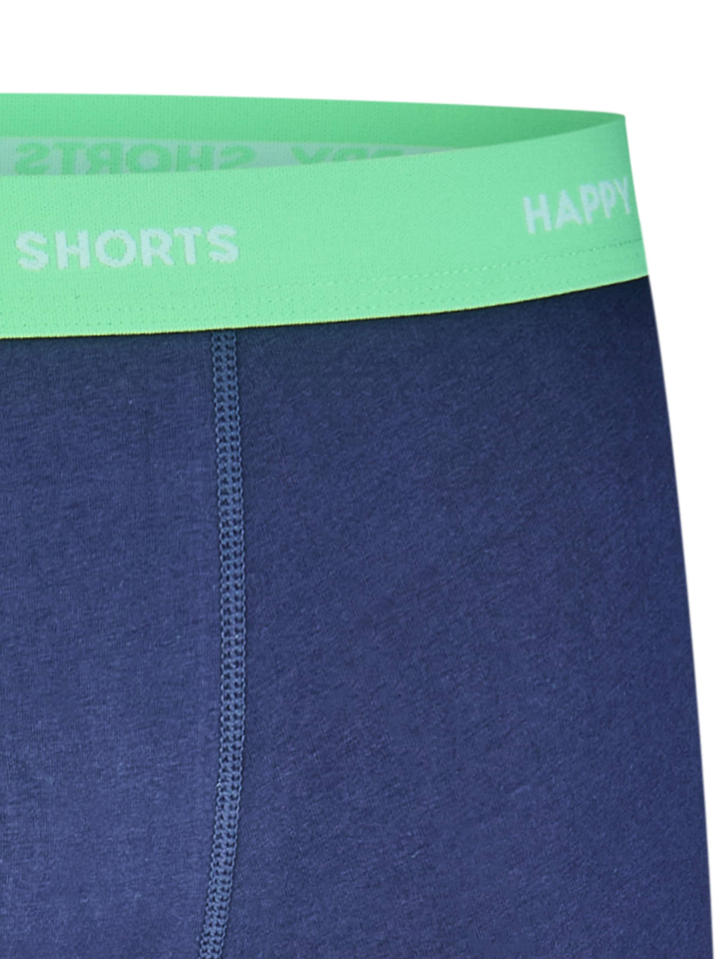 Happy Shorts - Boxers ' Green-Blue Jersey Set ' em azul