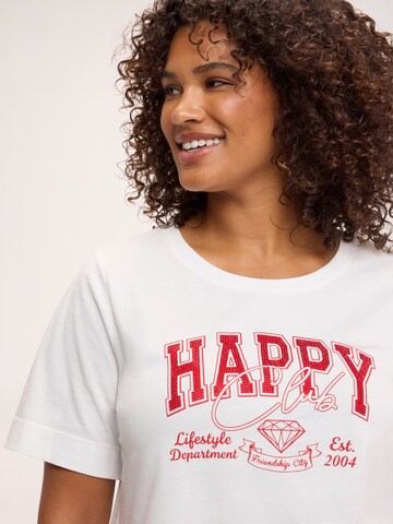 T-shirt Fiorella Rubino en blanc